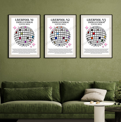 Eras Liverpool Setlist Show Posters | Print | 3 Sizes