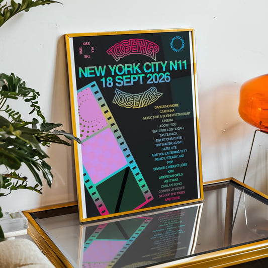 Together Together New York N11 (18 Sep) Setlist Print | 5 sizes