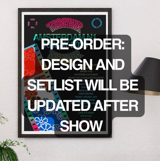 PREORDER Together Together Amsterdam N10 (5 June) Setlist Print | 5 sizes