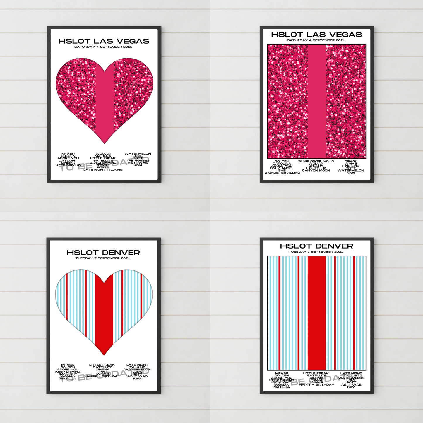 HSLOT 2021 Setlist Posters | All Shows | 3 Sizes