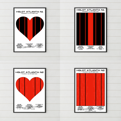 HSLOT 2021 Setlist Posters | All Shows | 3 Sizes