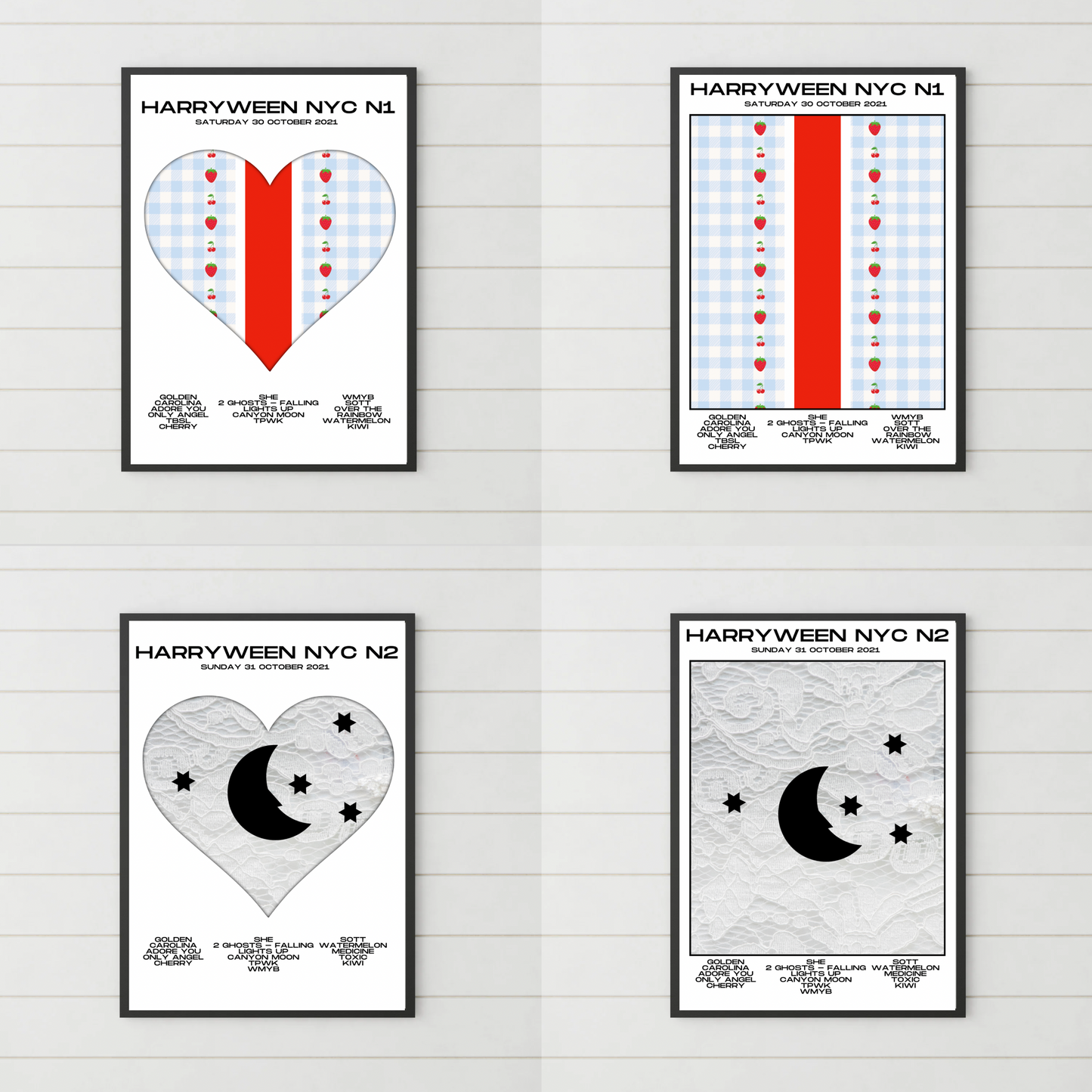 HSLOT 2021 Setlist Posters | All Shows | 3 Sizes