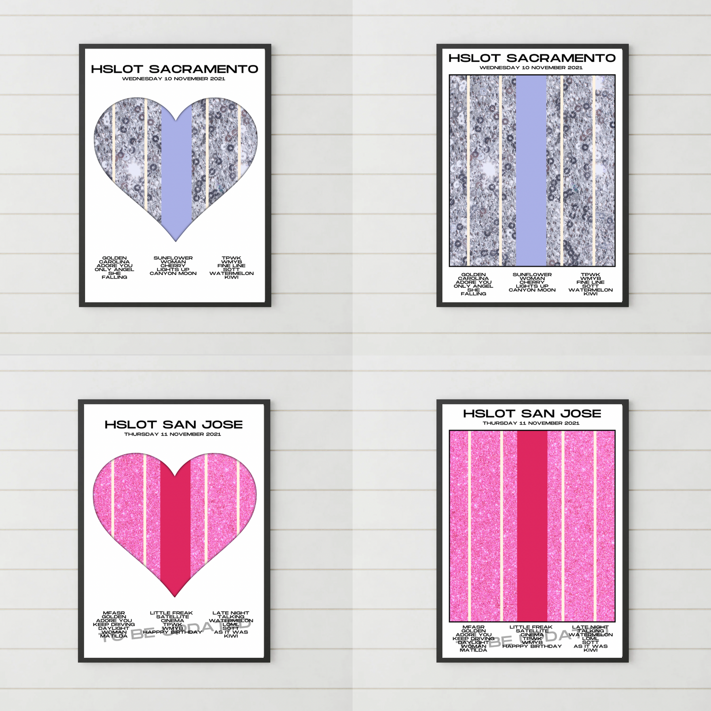 HSLOT 2021 Setlist Posters | All Shows | 3 Sizes