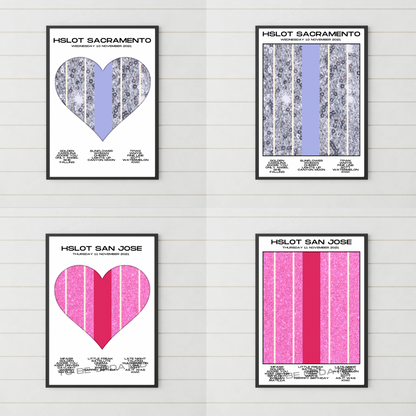 HSLOT 2021 Setlist Posters | All Shows | 3 Sizes