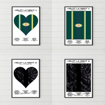HSLOT 2021 Setlist Posters | All Shows | 3 Sizes