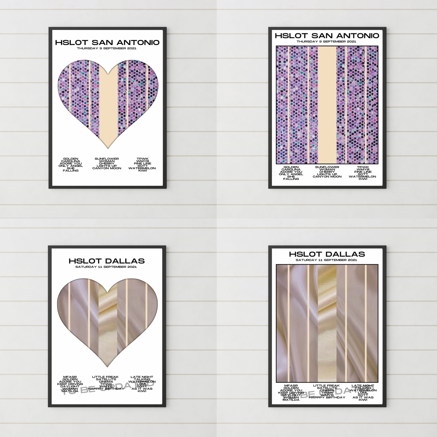 HSLOT 2021 Setlist Posters | All Shows | 3 Sizes