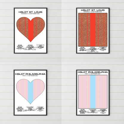 HSLOT 2021 Setlist Posters | All Shows | 3 Sizes