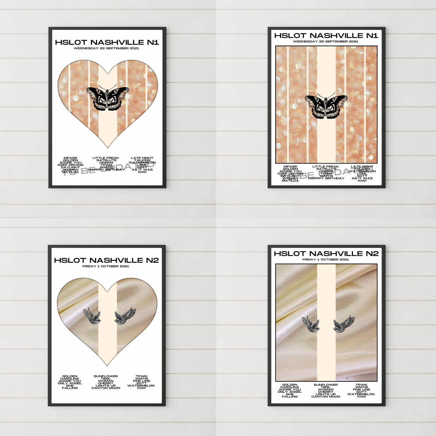 HSLOT 2021 Setlist Posters | All Shows | 3 Sizes