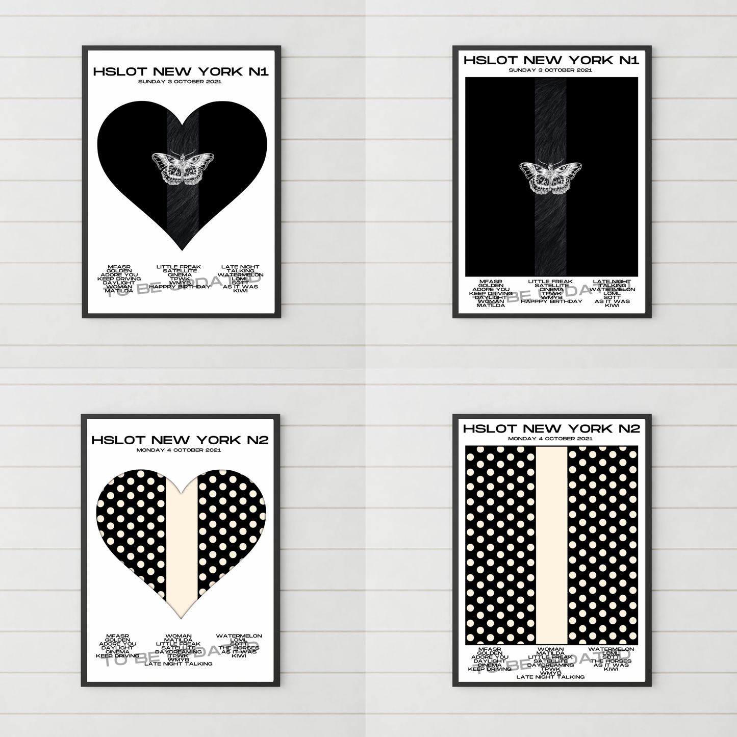 HSLOT 2021 Setlist Posters | All Shows | 3 Sizes
