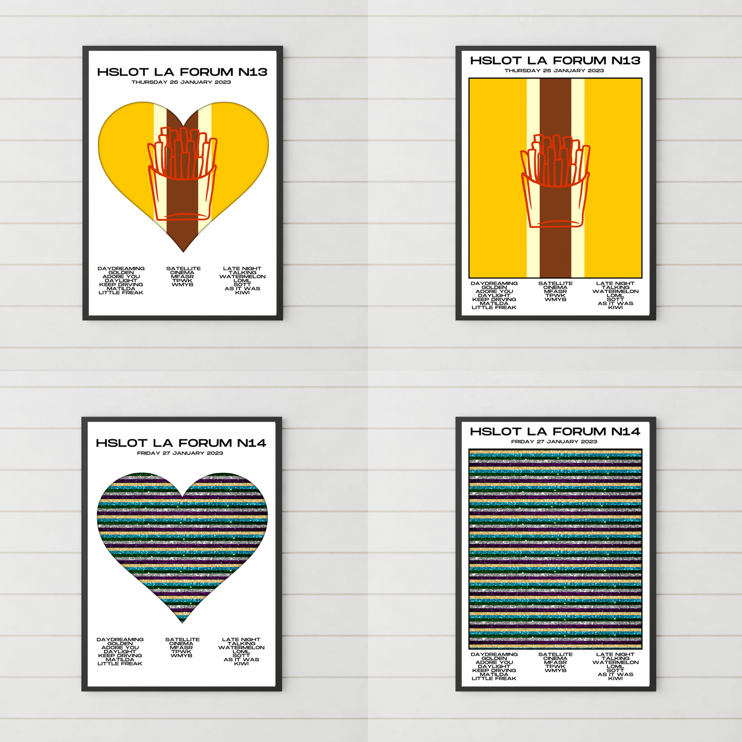 HSLOT 2023 Setlist Posters | All Shows | 3 Sizes