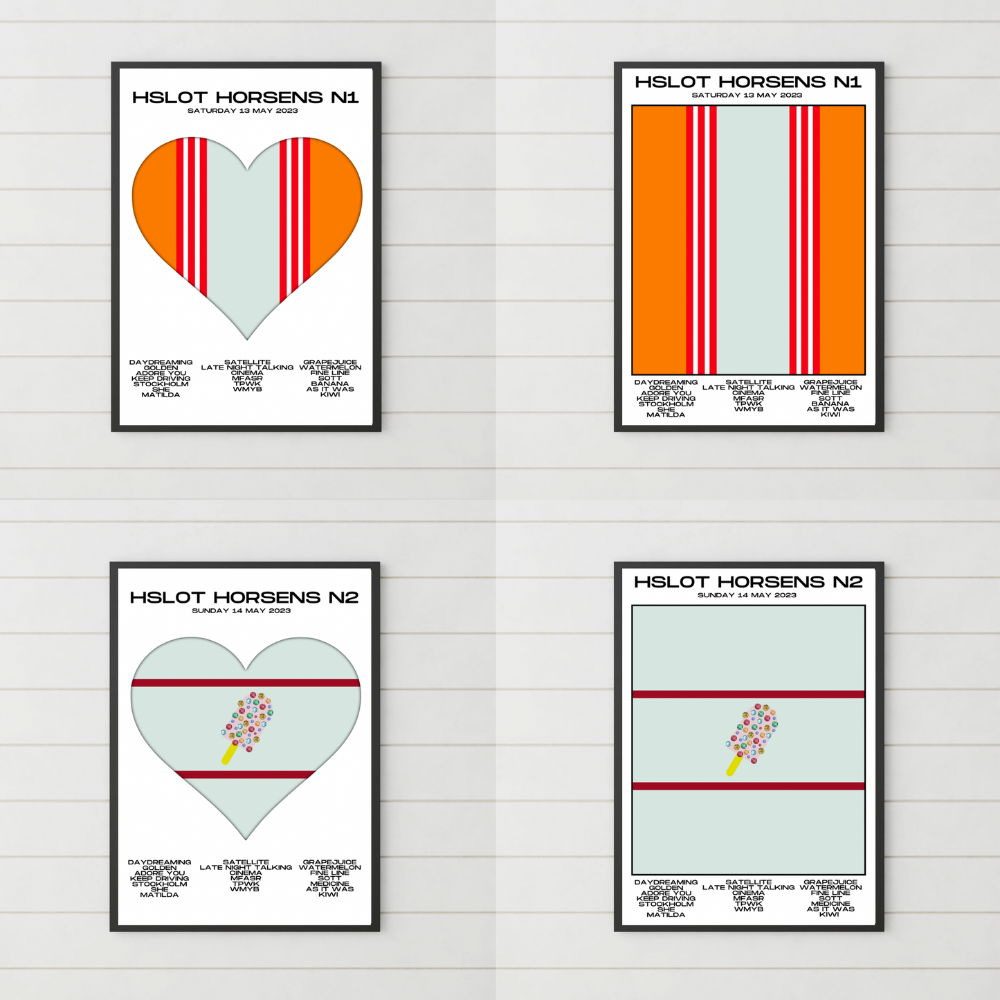 HSLOT 2023 Setlist Posters | All Shows | 3 Sizes