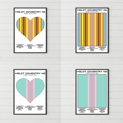 HSLOT 2023 Setlist Posters | All Shows | 3 Sizes