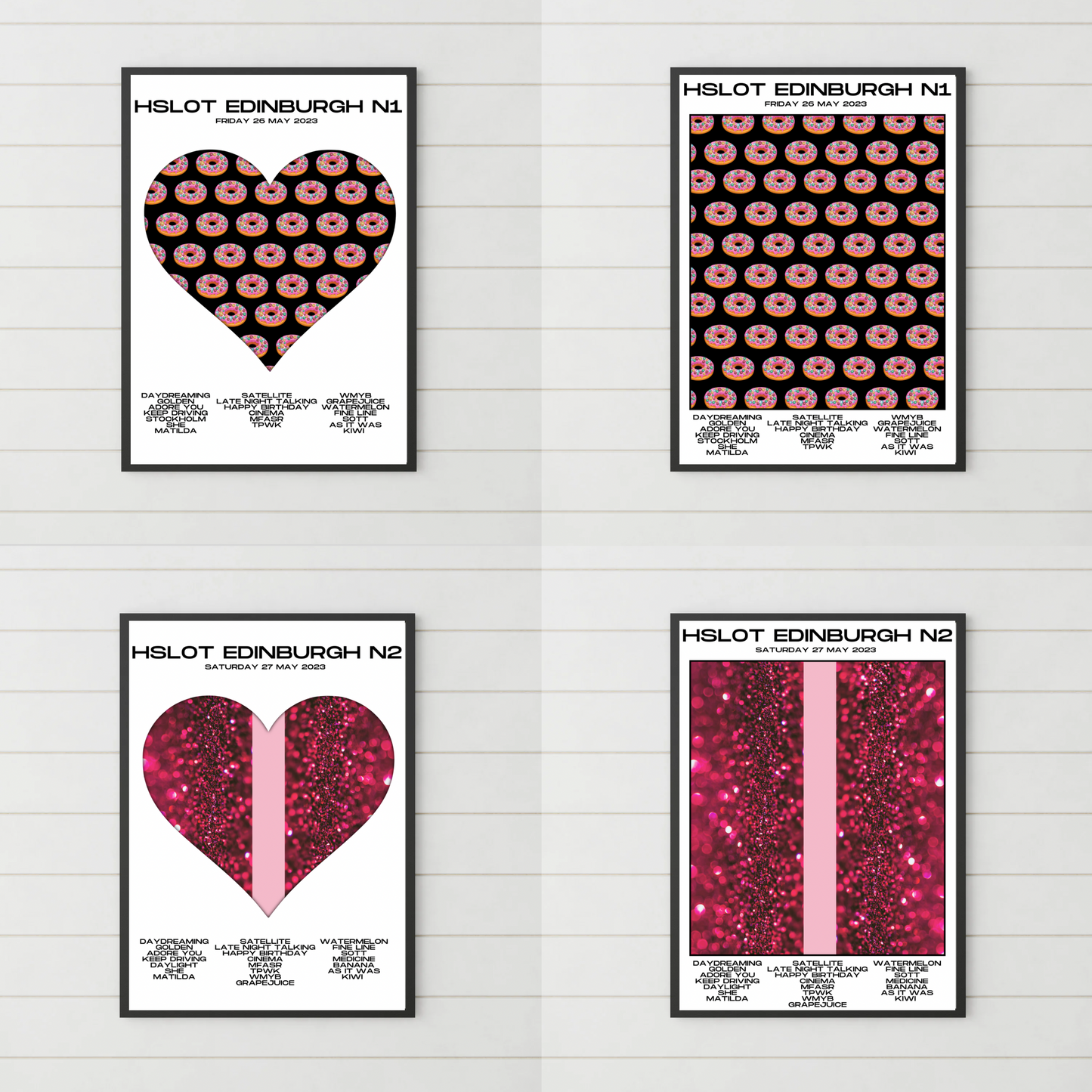 HSLOT 2023 Setlist Posters | All Shows | 3 Sizes