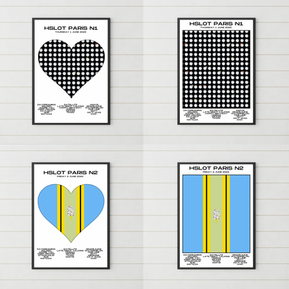 HSLOT 2023 Setlist Posters | All Shows | 3 Sizes