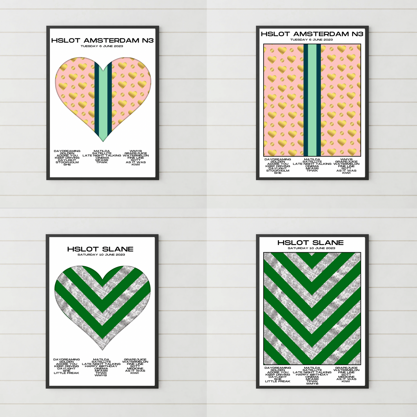 HSLOT 2023 Setlist Posters | All Shows | 3 Sizes