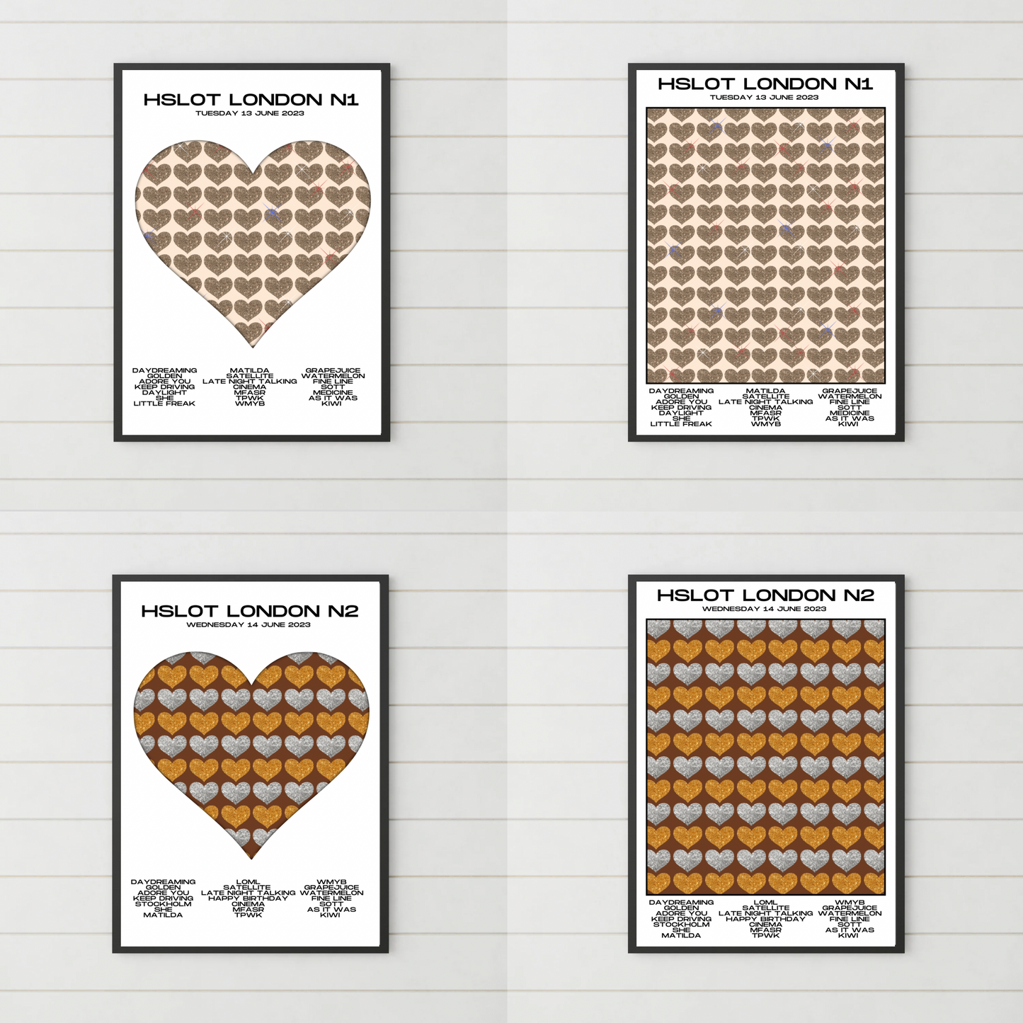 HSLOT 2023 Setlist Posters | All Shows | 3 Sizes