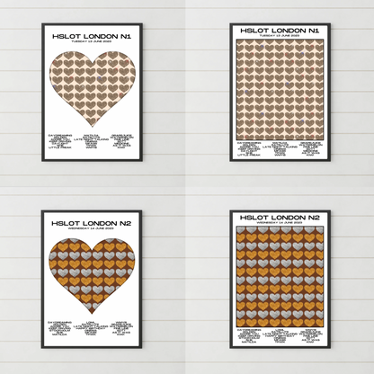 HSLOT 2023 Setlist Posters | All Shows | 3 Sizes