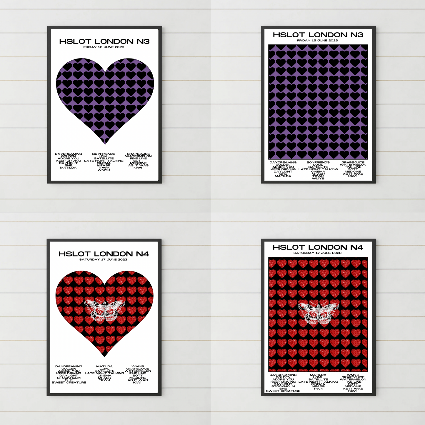 HSLOT 2023 Setlist Posters | All Shows | 3 Sizes