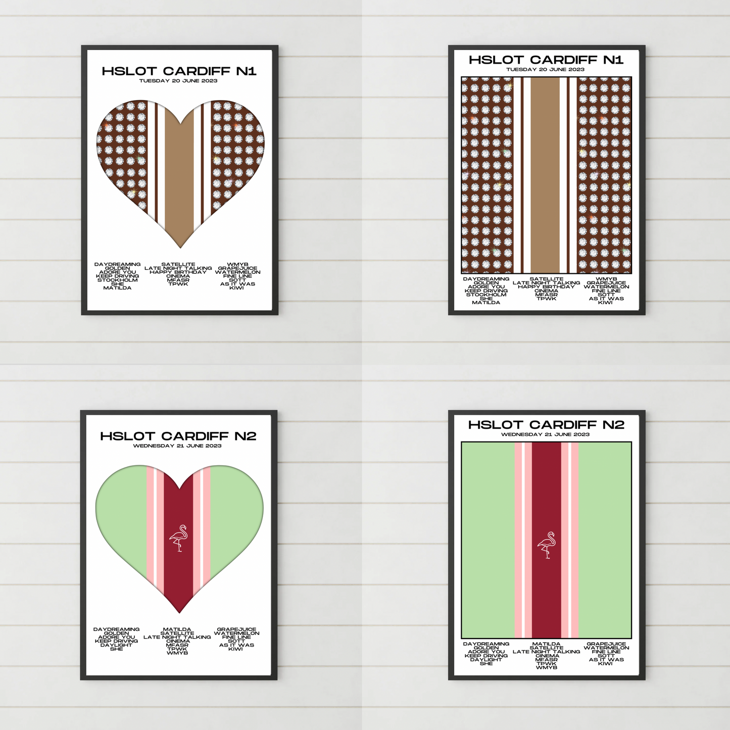 HSLOT 2023 Setlist Posters | All Shows | 3 Sizes