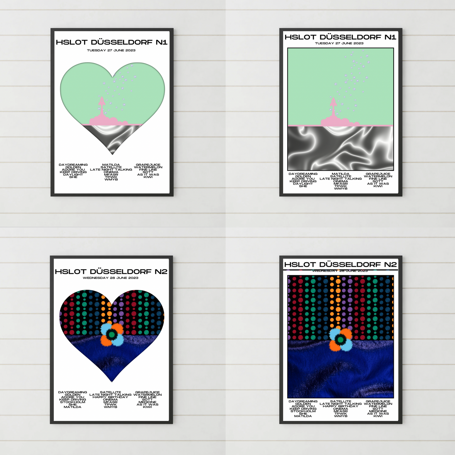 HSLOT 2023 Setlist Posters | All Shows | 3 Sizes