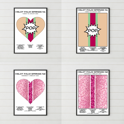 HSLOT 2023 Setlist Posters | All Shows | 3 Sizes