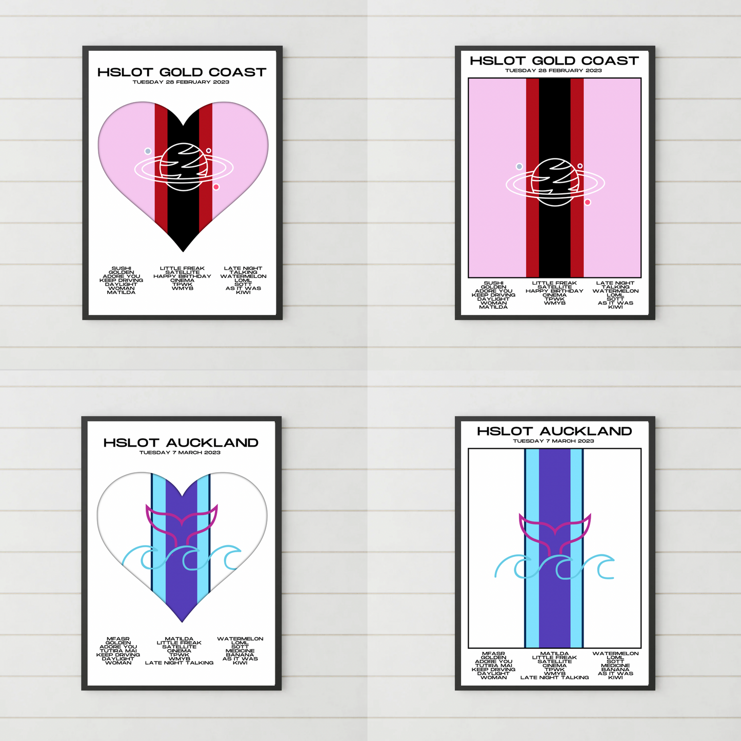 HSLOT 2023 Setlist Posters | All Shows | 3 Sizes