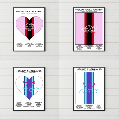HSLOT 2023 Setlist Posters | All Shows | 3 Sizes