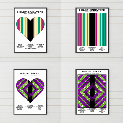 HSLOT 2023 Setlist Posters | All Shows | 3 Sizes