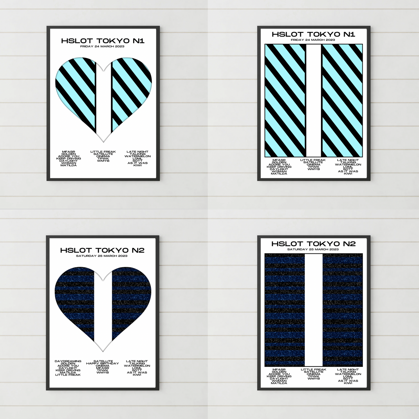 HSLOT 2023 Setlist Posters | All Shows | 3 Sizes