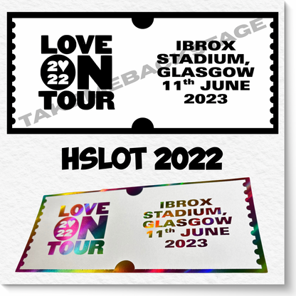 Souvenir/Gift Gig Tickets | Any artist available | Choice of colour