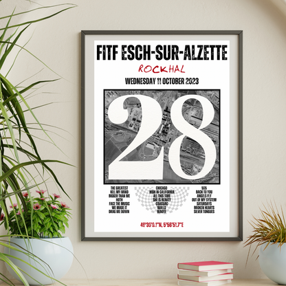 FITF World Tour Esch-sur-Alzette 2023 Setlist Print