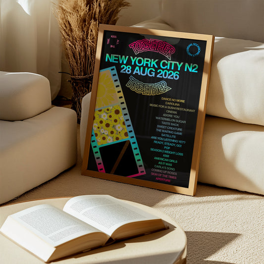 Together Together New York N2 (28 Aug) Setlist Print | 5 sizes