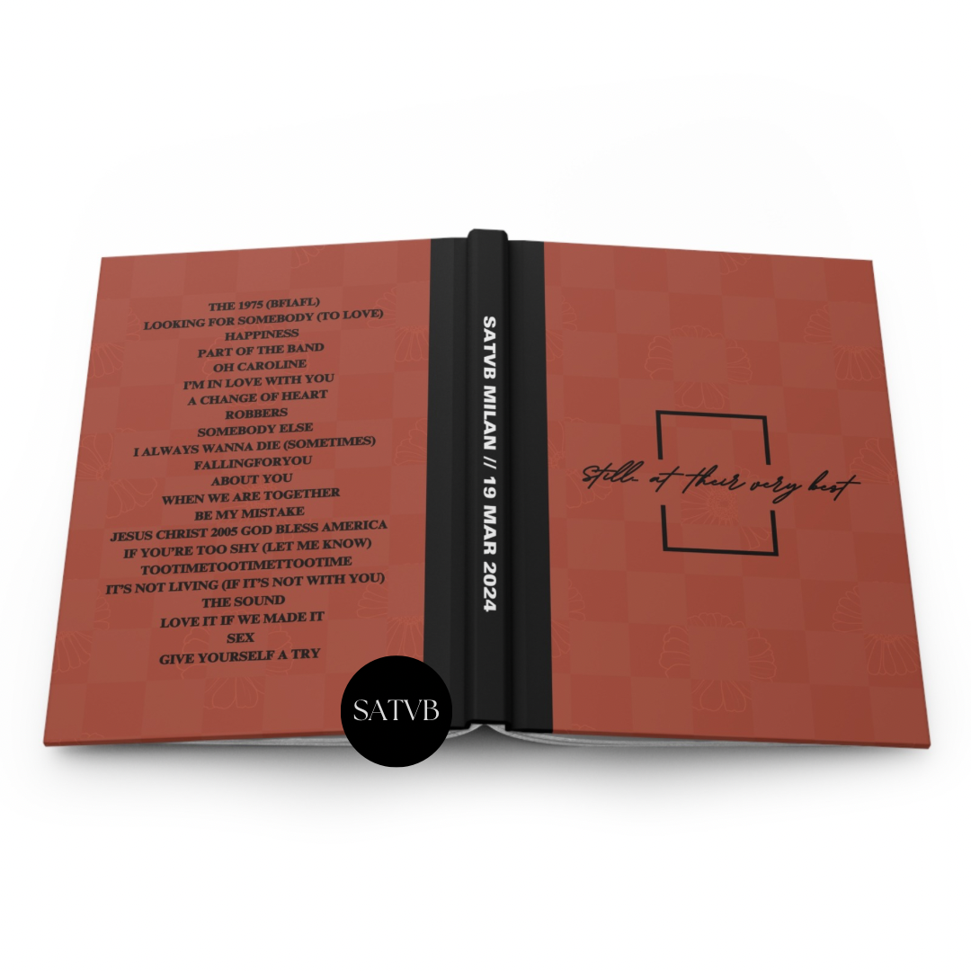 SATVB Milan Setlist Hard Backed Journal | Notebook