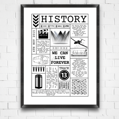 1D History Print I Poster | 3 sizes