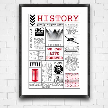 1D History Print I Poster | 3 sizes