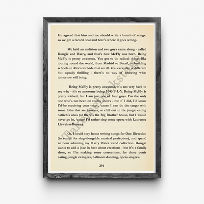 McFly The Musical | Set of 4 prints | Choice of size