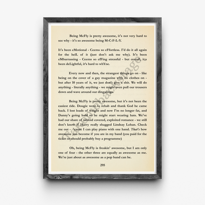McFly The Musical | Set of 4 prints | Choice of size