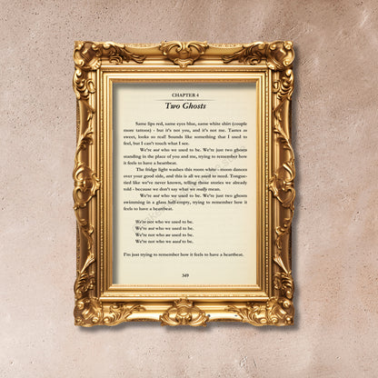 Bookish Harry Lyric Prints  | Choose your track | 3 sizes