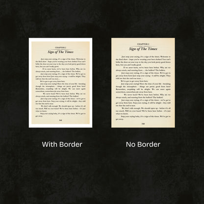 Bookish Harry Lyric Prints  | Choose your track | 3 sizes