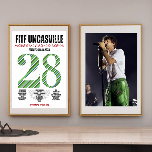 FITF World Tour Uncasville 2023 Setlist Print