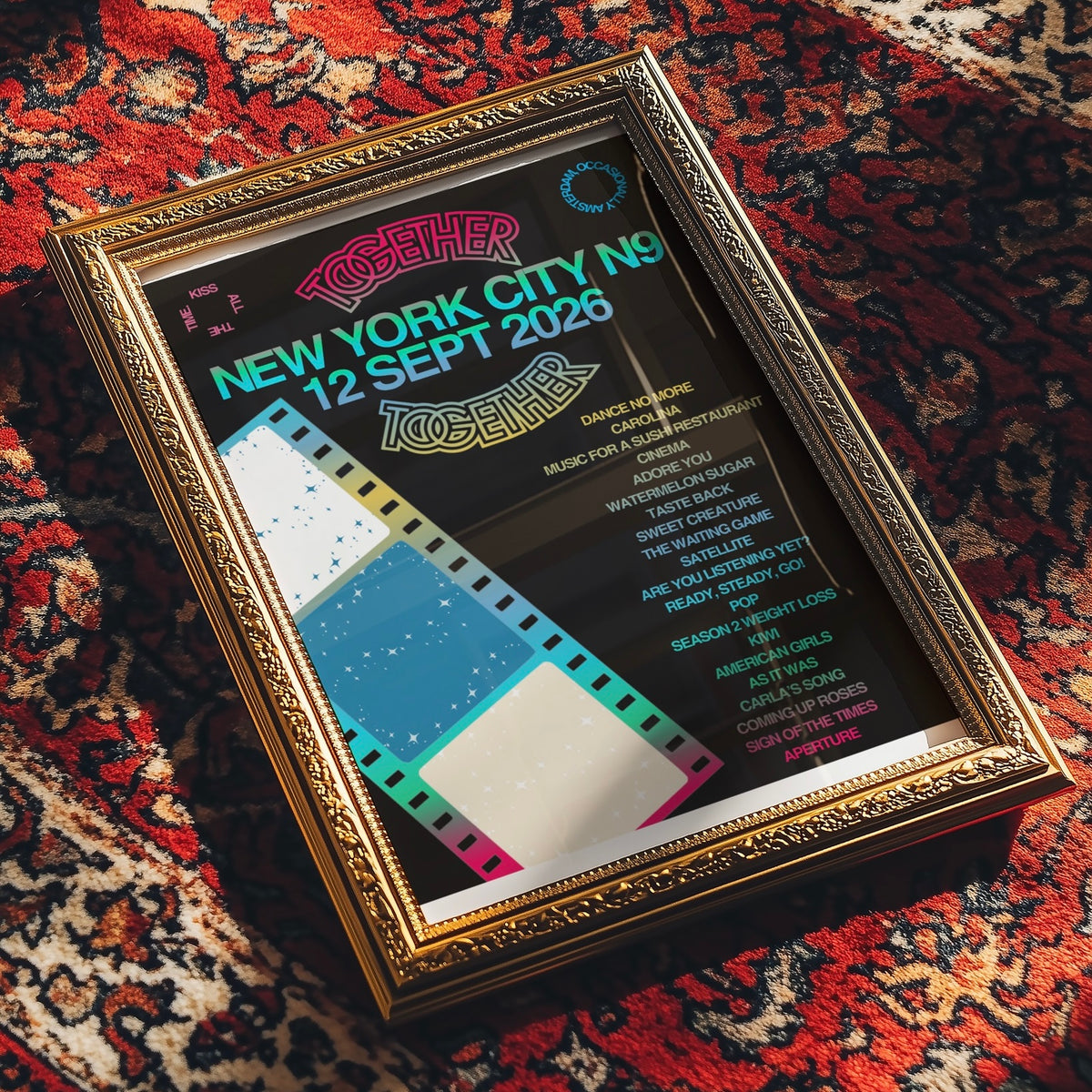 Together Together New York N9 (12 Sep) Setlist Print | 5 sizes