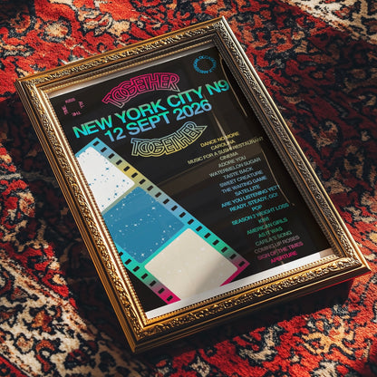 Together Together New York N9 (12 Sep) Setlist Print | 5 sizes