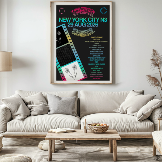 Together Together New York N3 (29 Aug) Setlist Print | 5 sizes