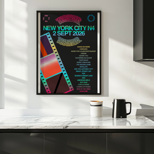 Together Together New York N4 (2 Sep) Setlist Print | 5 sizes
