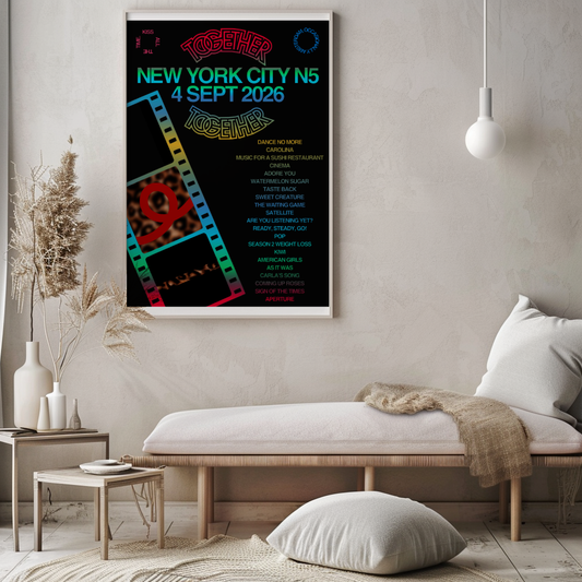 Together Together New York N5 (4 Sep) Setlist Print | 5 sizes