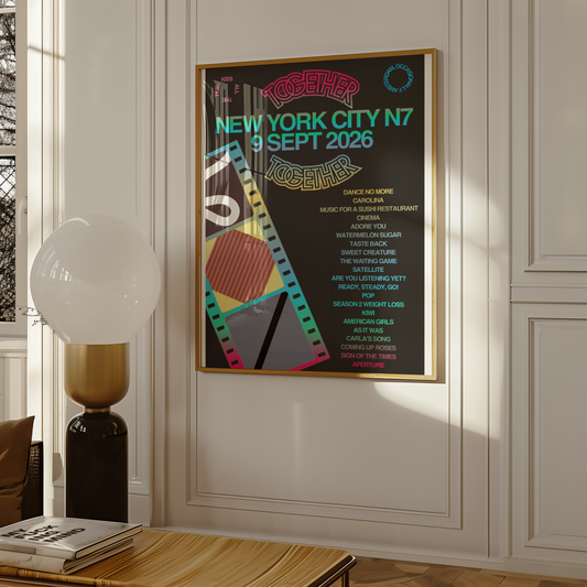 Together Together New York N7 (9 Sep) Setlist Print | 5 sizes