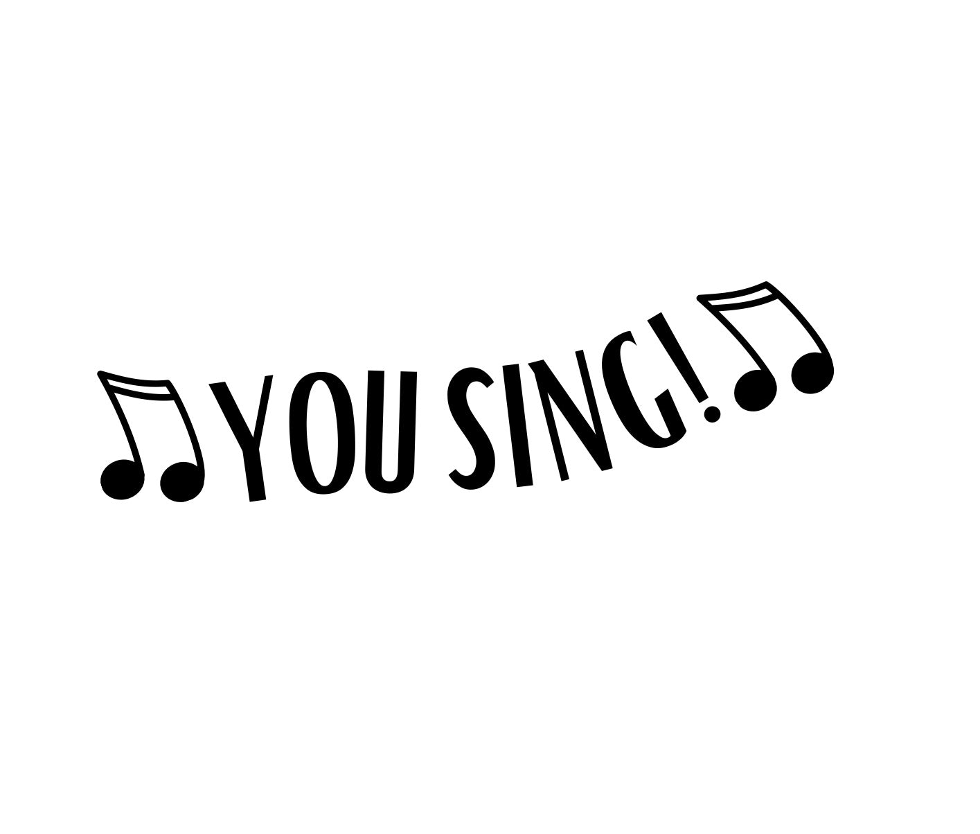 Niall inspired vinyl decal - ‘You Sing’