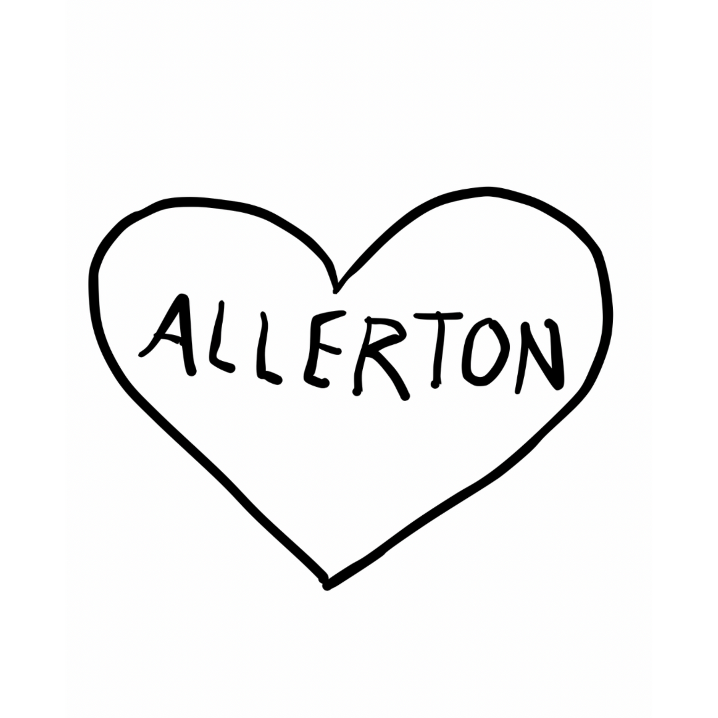 Matty Healy inspired vinyl decal -Allerton tattoo